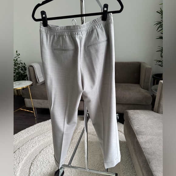 Club Monaco Gray Wool Blend Slacks with Elastic Waistband Size 4 - Picture 4 of 11